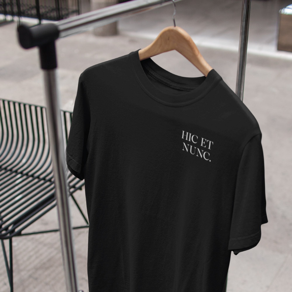 Hic et Nunc - Black T-Shirt - The Stoic Store