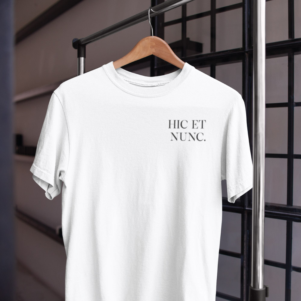 Hic et Nunc - Black T-Shirt - The Stoic Store