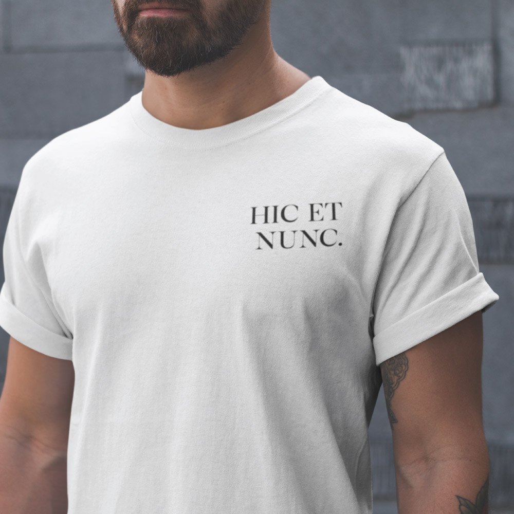 Hic et Nunc - Black T-Shirt - The Stoic Store