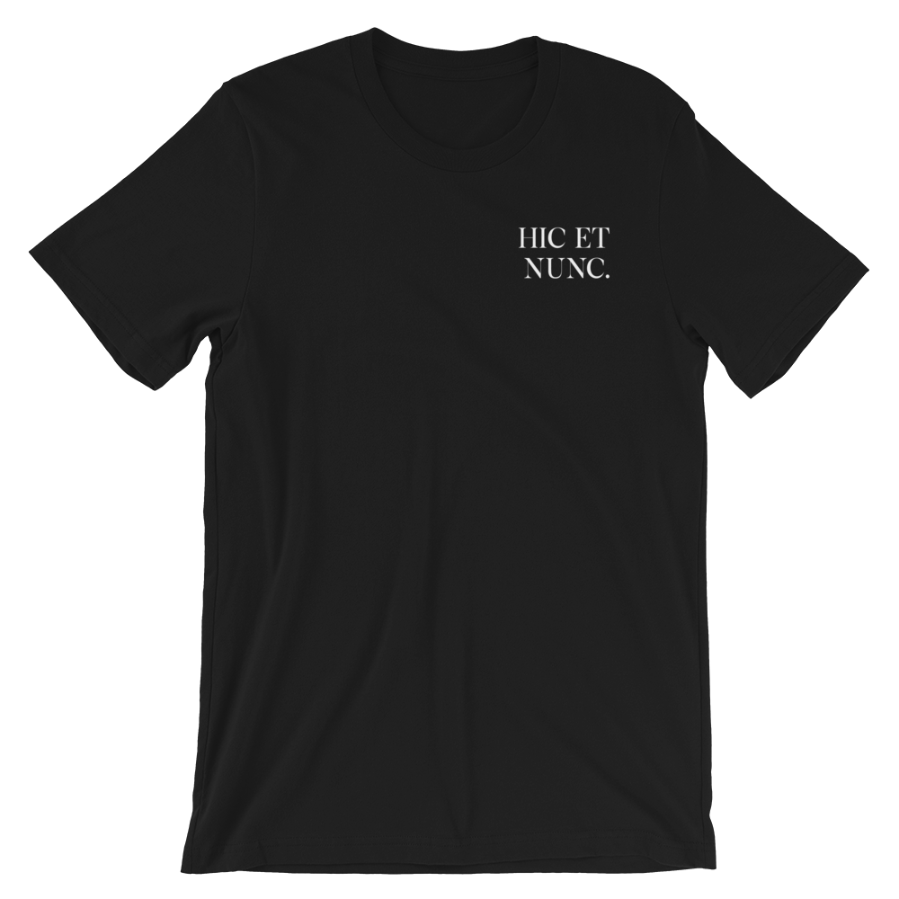 Download Hic et Nunc - Black T-Shirt - The Stoic Store