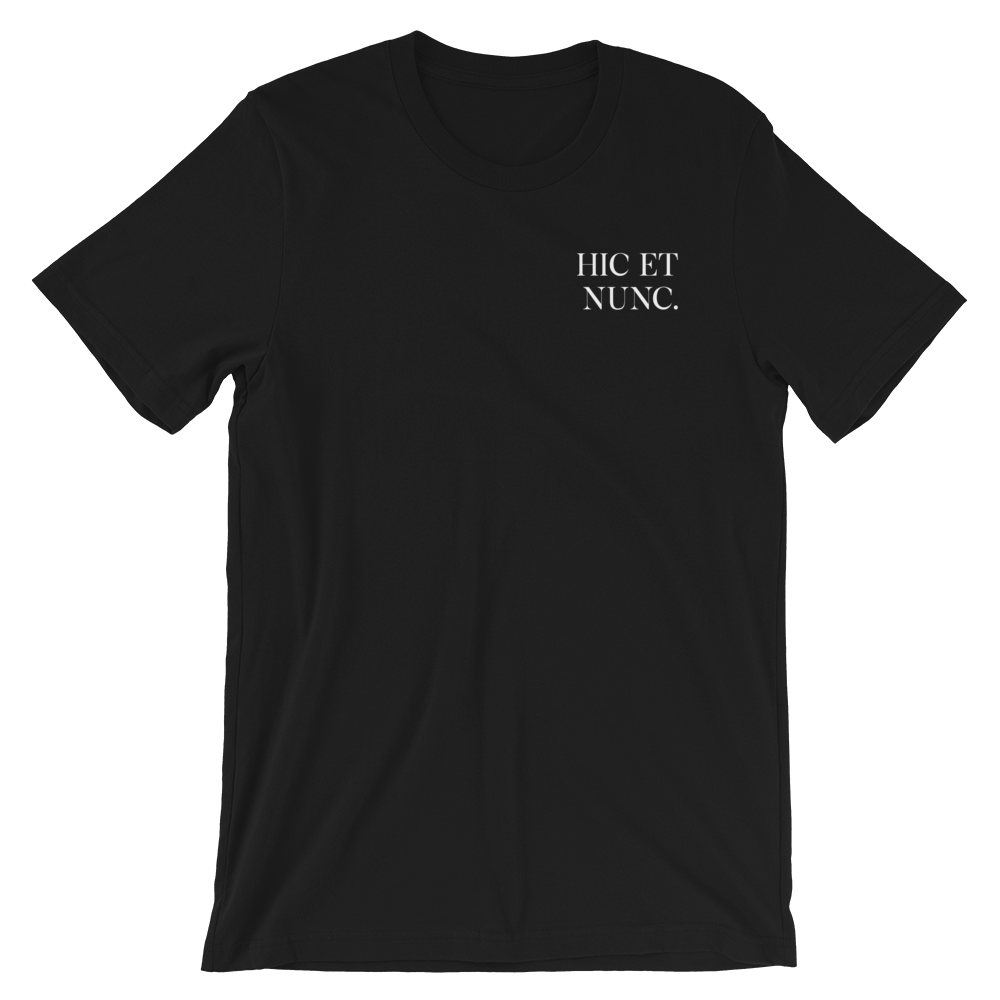 Hic et Nunc - Black T-Shirt - The Stoic Store